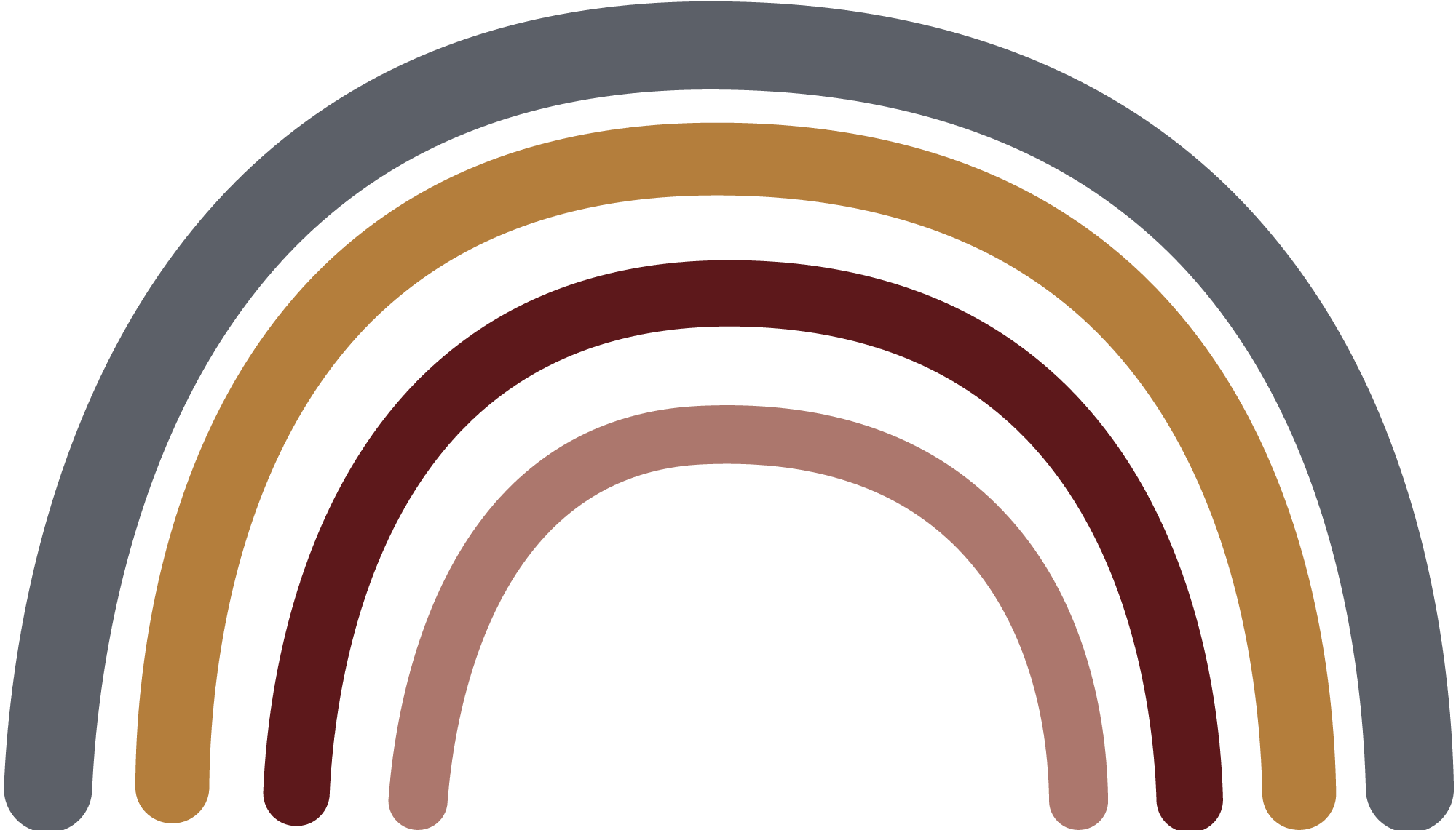 Transparent Boho Rainbow